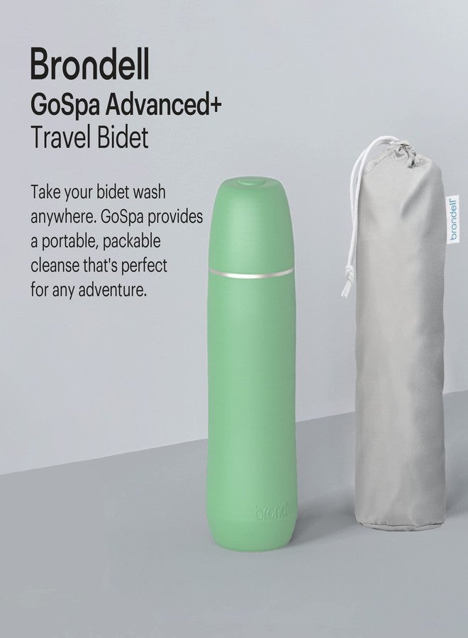 Brondell GoSpa Advanced Portable Bidet for Travel–Pop-Up Nozzle System –High-QualityCompact Bidet with Discreet Travel Bag for Convenient Storage–500mL, Green - Image 2